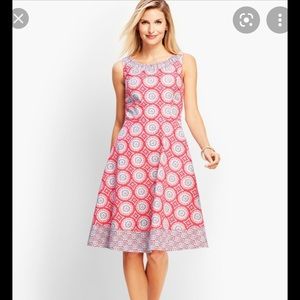 Talbots fit and flare summer dress